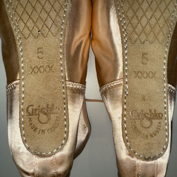 GRISHKO 2007 PRO Flex POINTE Ballet SHOES Women's 5 Width 4X Made in Russia - Picture 5 of 6